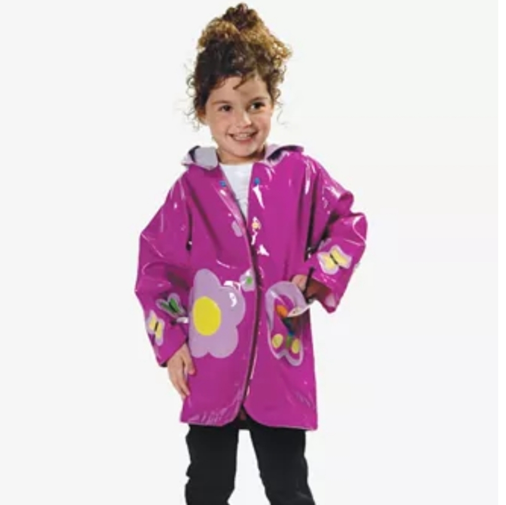 Like New Kidorable Butterfly Raincoat 3T